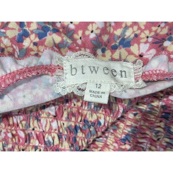 Girls size 12 btween Matching Floral Shorts and Shirt Set - Picture 3 of 4